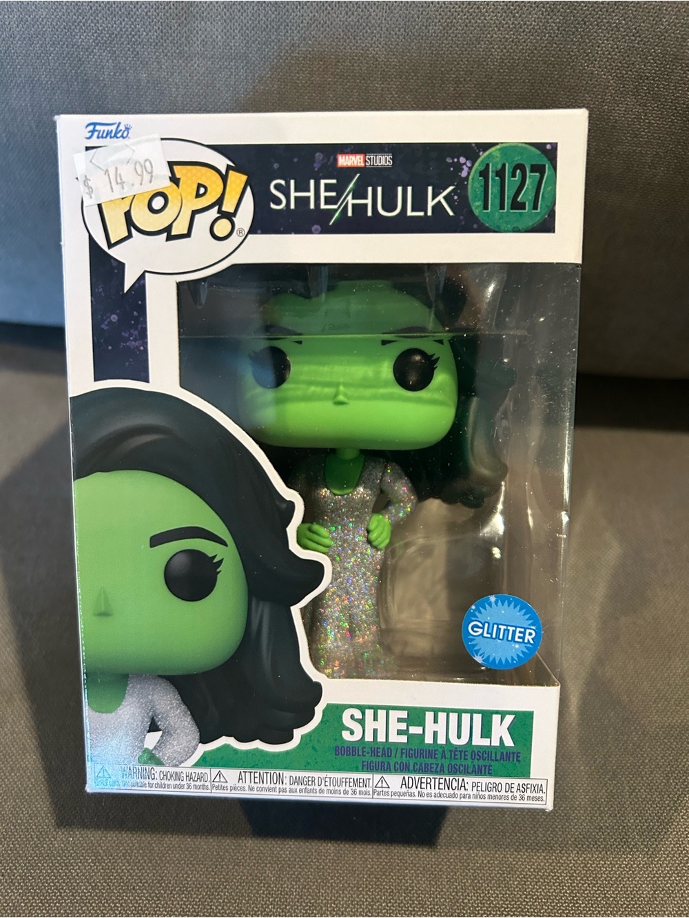 Funko She-Hulk Glitter Green and Black Vinyl Figure #1127